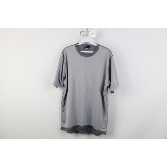 Vintage Patagonia Capilene Mens Large Spell Out Thermal Knit T-Shirt Gray USA - Picture 1 of 15